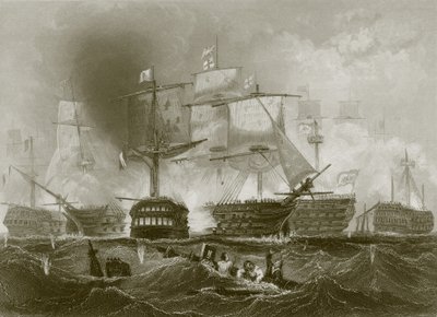 The Battle of Trafalgar by English School